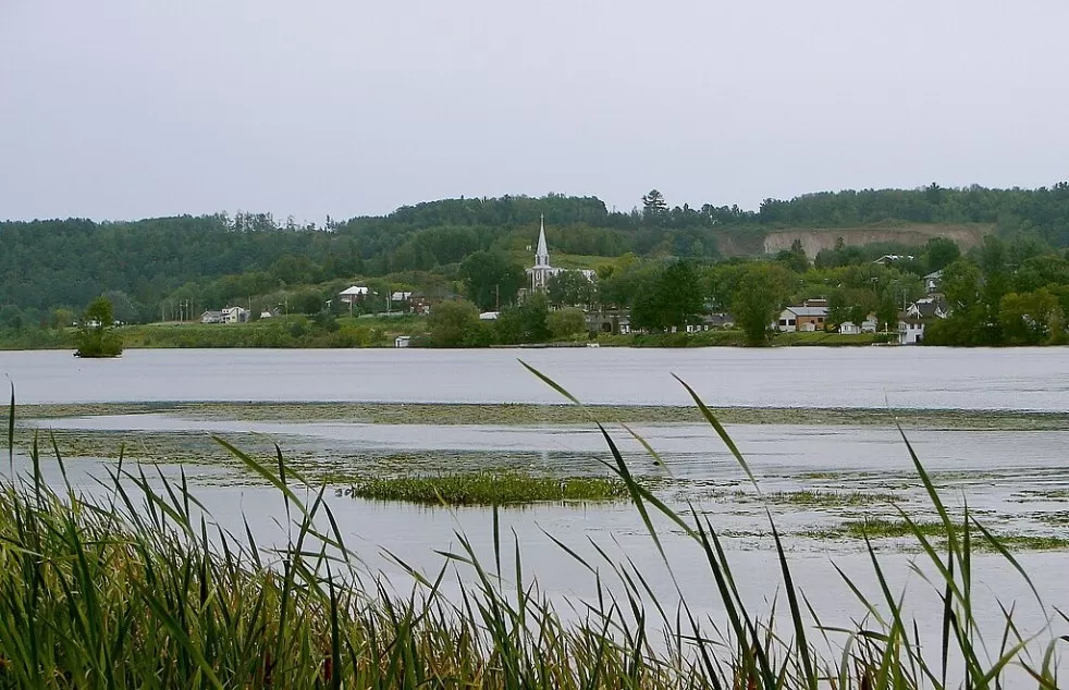 View of Portage-du-Fort across the river